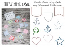 Stickserie ITH - Wimpel Basic